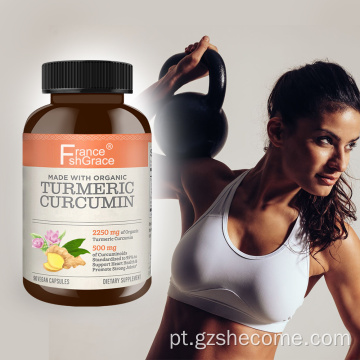 Cápsulas de açafrão de curcumina atraso suplementos de curcumina envelhecidos